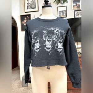 Crop Panther Sweater